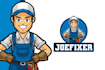 create a clean and modern handyman service logo