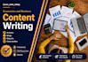 create economics and business blogs and articles