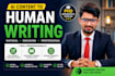 humanize ai generated content into natural human writing