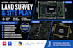 create professional site plan, boundary survey, topo map and drainage plan