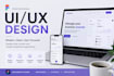 design modern figma UI UX for websites and saas products