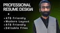 create a professional executive resume and CV design