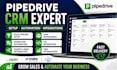 setup pipedrive CRM automation sales pipeline workflows and apl integrations
