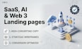 create a highconverting saas and web3 landing page