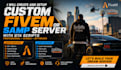 build custom fivem and samp server with gta scripts and features
