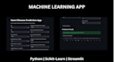 build machine learning web apps using streamlit