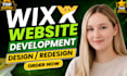 build wix website design or redesign wix website for ecommerce wix website