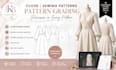 create a professional sewing pattern, pattern grading and fashion pattern