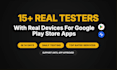 provide real 14 testers or 20 testers for google play console closed test
