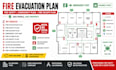 draw fire safety plan fire escape plan evacuation plan exit plan fire alarm plan