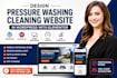design pressure washing website or cleaning website in wordpress elementor