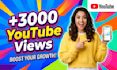complete 3000 youtube views organically