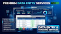 do fast and accurate data entry, excel data entry, and web research