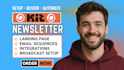 setup convertkit email automation kit newsletter email sequence and landing page