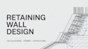 design retaining wall with structural calculations for permit
