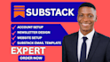 setup substack account design substack email newsletter manage