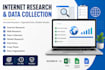 do internet research and data collection