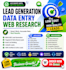 high quality lead generation, list building and web research