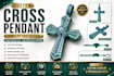 create custom cross pendant jewelry cad design in matrix