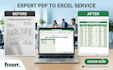 do flawless PDF to excel and scanned document data entry