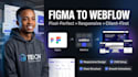 convert figma to webflow website using finsweet client first, webflow expert