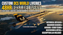 create or design custom dcs world liveries in 48hours