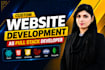 do custom website development as full stack developer, front end developer