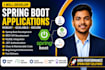 build secure java spring boot backend and web application