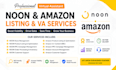 upload noon product listing amazon to ebay virtual assistant store optimization