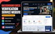 design redesign background check verification service website