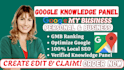 create verified google knowledge panel knowledge graph for personal or business