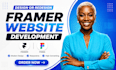 design framer website, landing page or business website