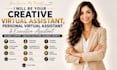 do creative virtual assistant, personal virtual assistant, executive assistant