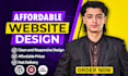 create affordable design for wordpress website, redesign and elementor pro