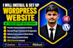 install and set up your wordpress website with theme and plugin