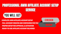 create verified awin affiliate account
