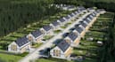 produce exterior cgi visual for housing development,streetscape,site plan render
