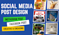 design pro social media posts, facebook ad creative, instagram carousel design