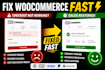fix woocommerce checkout, cart and payment issues
