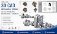 do 3d cad mechanical design, 3d cad modeling machine design and assemblies