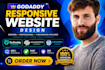 develop godaddy website design godaddy redesign godaddy ecomerce website seo