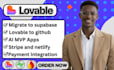 migrate lovable app to vercel, deploy lovable ai saas webapp to supabase backend