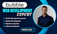 build bubble web app bubble io saas mvp bubble website developer no code app