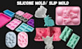 create custom silicone mold plastic injection mold slip casting mold print stl