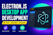 modern desktop applications using electronjs and react