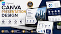 do professional canva business powerpoint, company ppt presentation slides