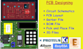 design electronics pcb, schematic, circuit, pcb layout and gerber, bom files