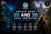create a playable 2d or 3d game prototype using godot engine