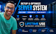 setup and optimize server system, xui one, xtream ui, drm script lifetime use
