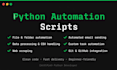 write python scripts to automate your repetitive tasks